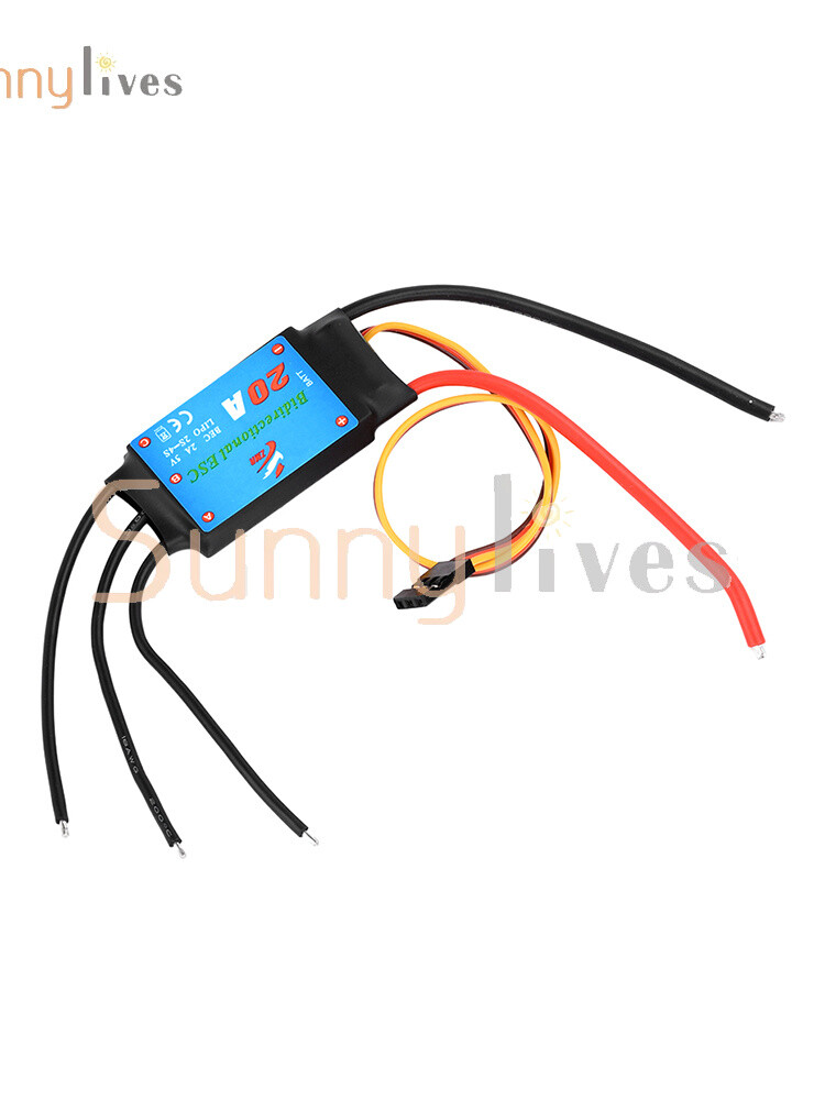 20A/30A/40A/50A Bidirectional Brushless ESC for Remote Control Ship Pneumatic