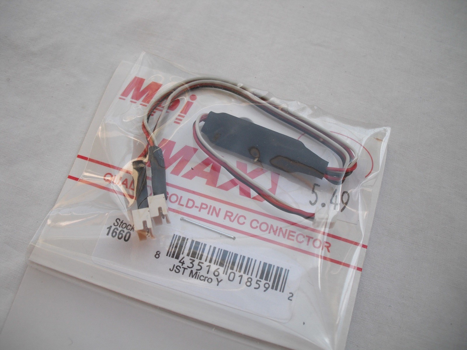 Lot of 4 Maxx Products Mpi 1660, JST Micro Y, Connector Cable Wire, R/C Airplane
