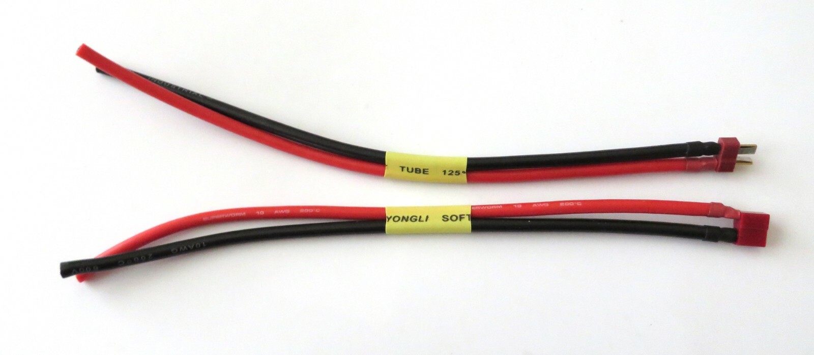 Deans Pig Tails 6″, 12″, 18″, 24″ Length — 14, 12, 10 AWG