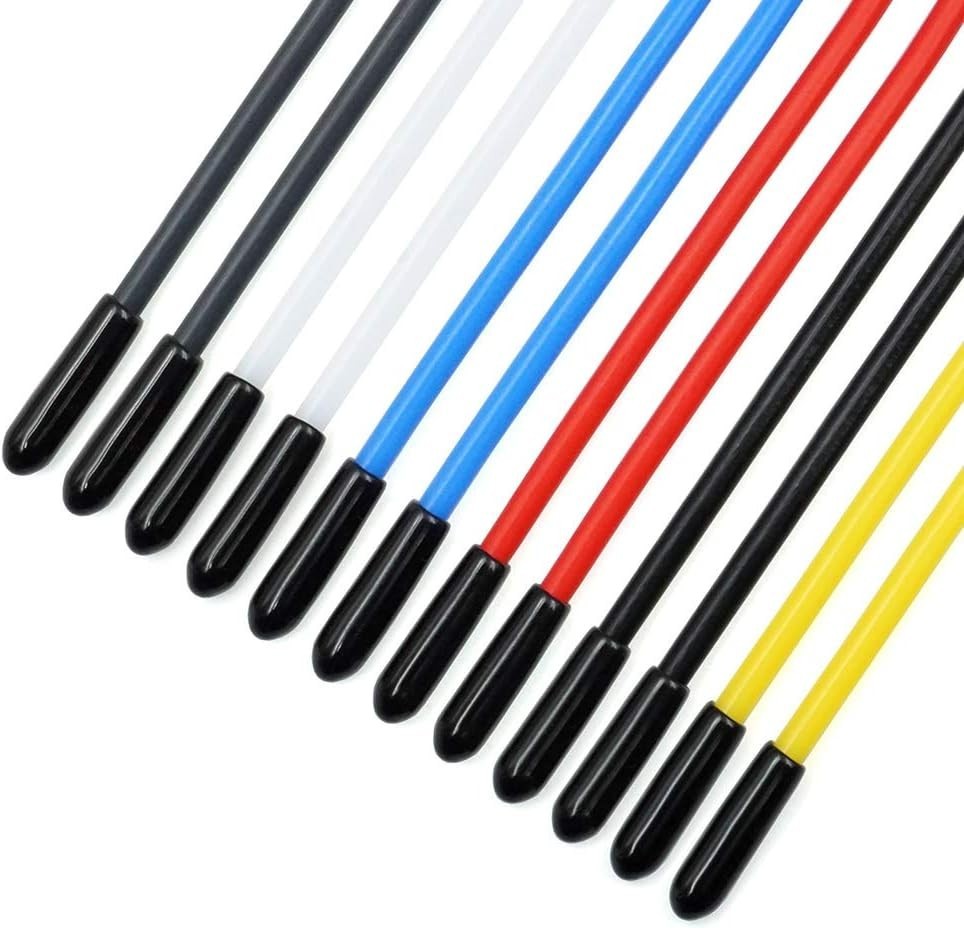 5/12Pcs Plastic Protection Antenna Tube with Caps for RC Cars FPV Drone Receiver