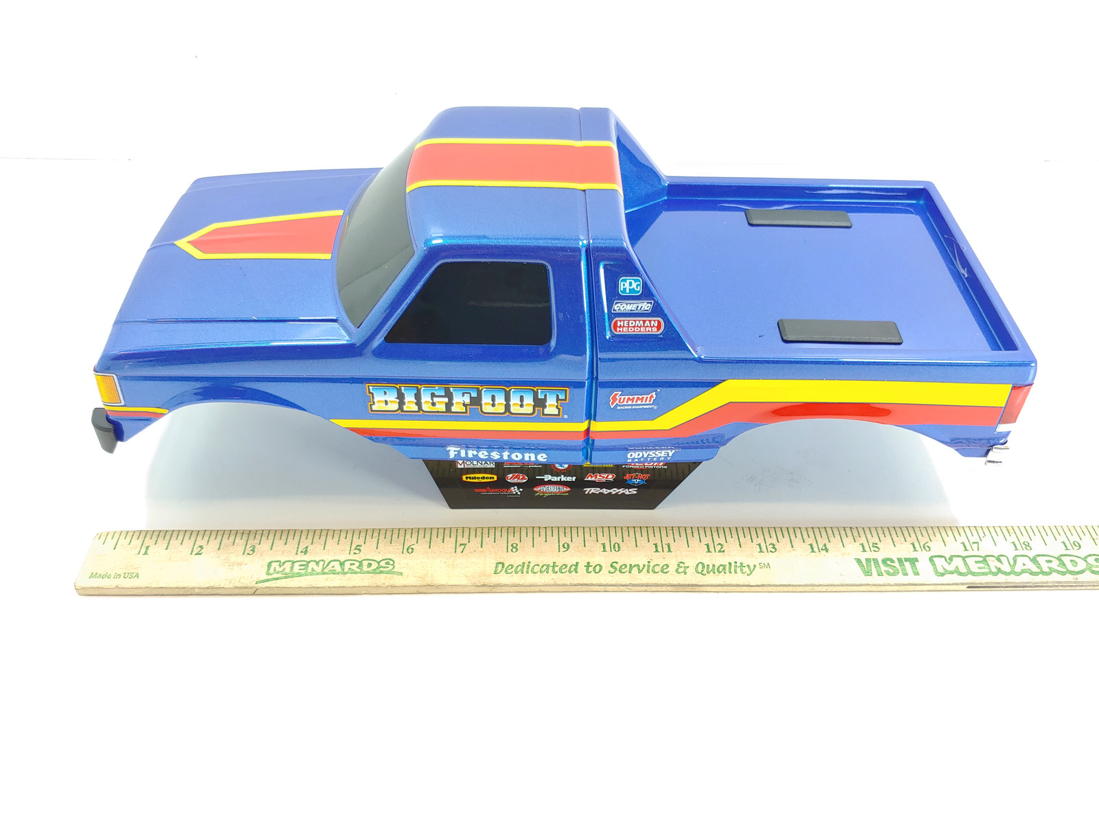 NEW: Traxxas Bigfoot 4×4 MONSTER JAM Clipless Truck Body Factory Painted Stamped
