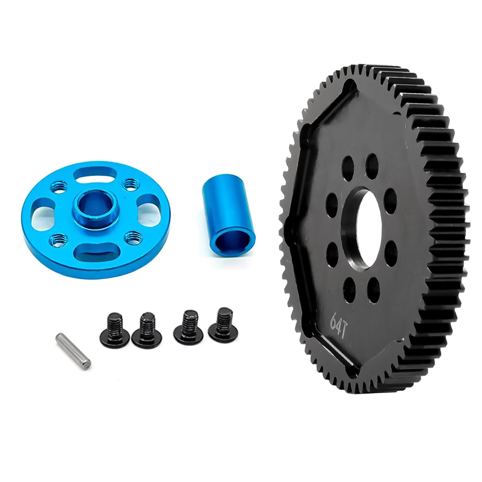 1 x High Speed Spur Gear+ 1 x Gear Mount For TAMIYA TT-02 RC Car