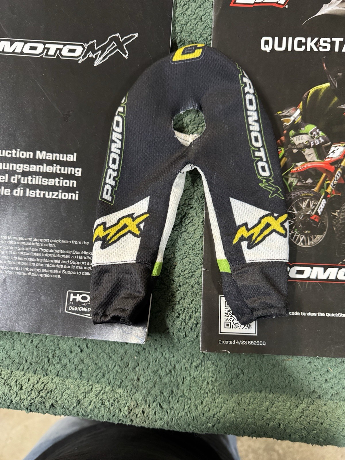 Losi Promoto MX Rider Figure With Jersey & Pants & Extra Pants & Manual!
