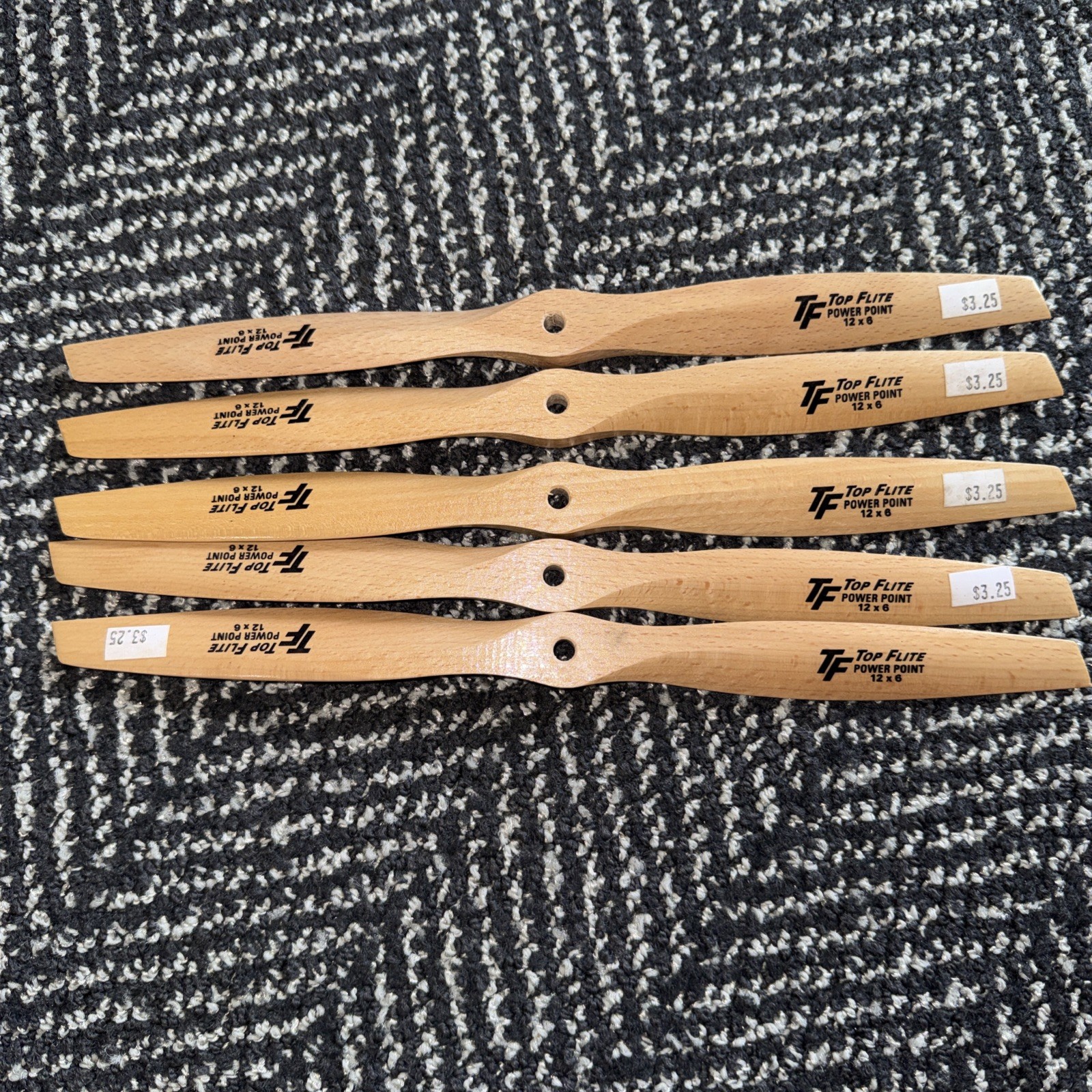 Brand New Top Flite 12×6 Wood Propeller Lot Of 5
