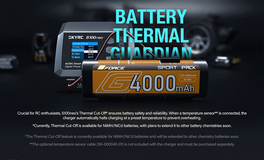 SkyRC S100neo Balance Charger AC100W DC200W 12A Smart LiPo Battery RC Discharger