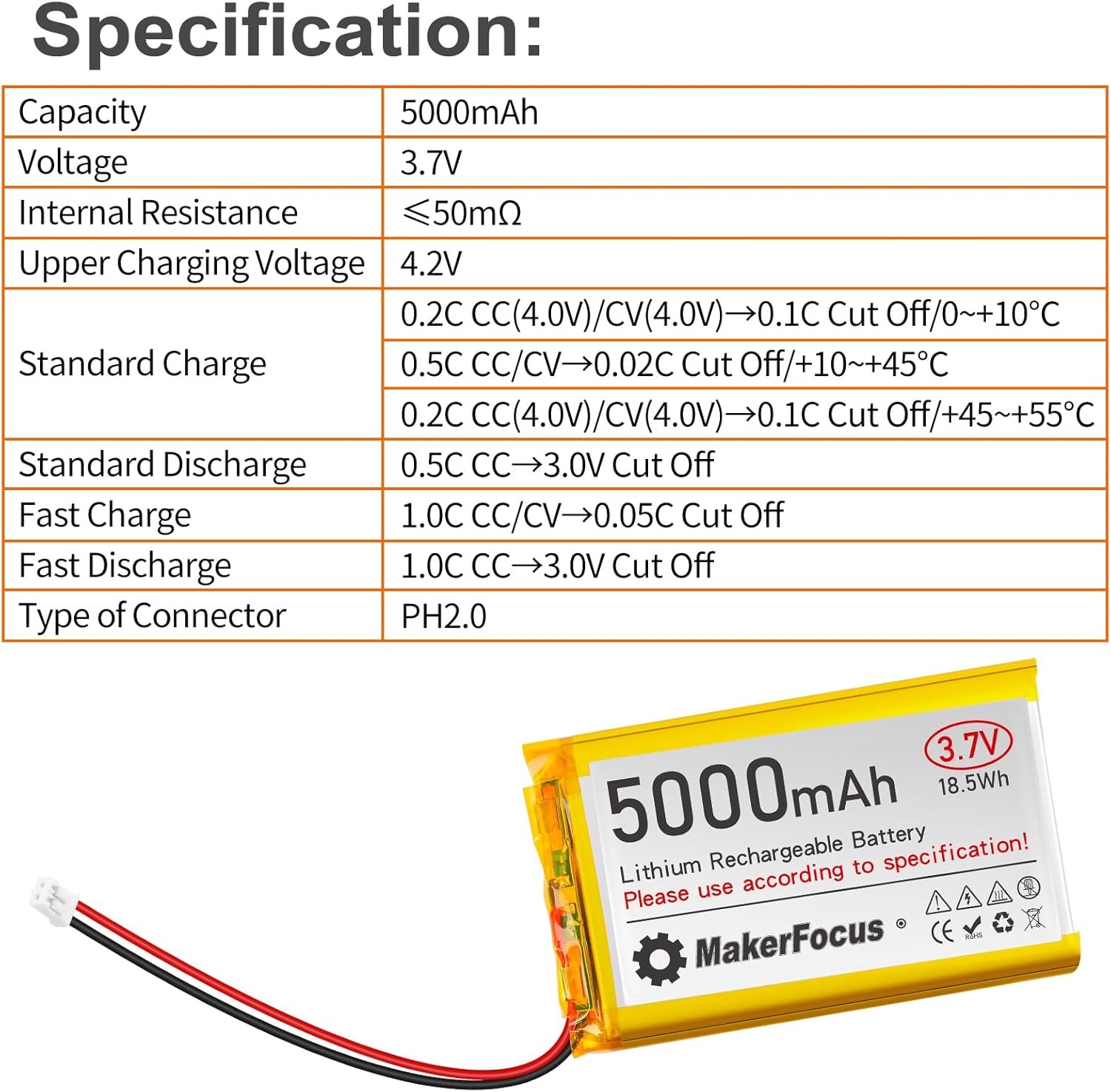 2×7.4V 5000mAh RadioMaster Li-ion Battery for TX16S Radio Transmitter Controller