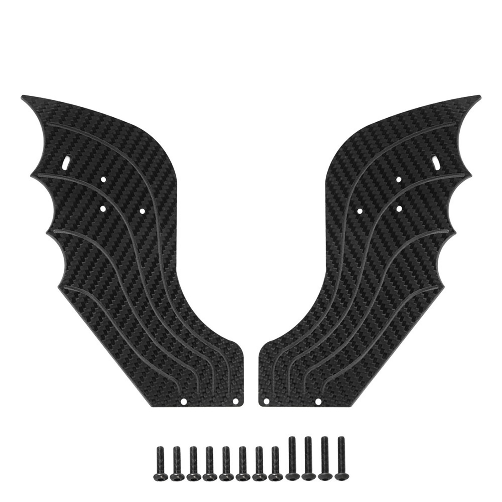Blue/Red Carbon Fiber Rear Tail Wing Set For ARRMA F1 LIMITLESS 1/7 RC Car