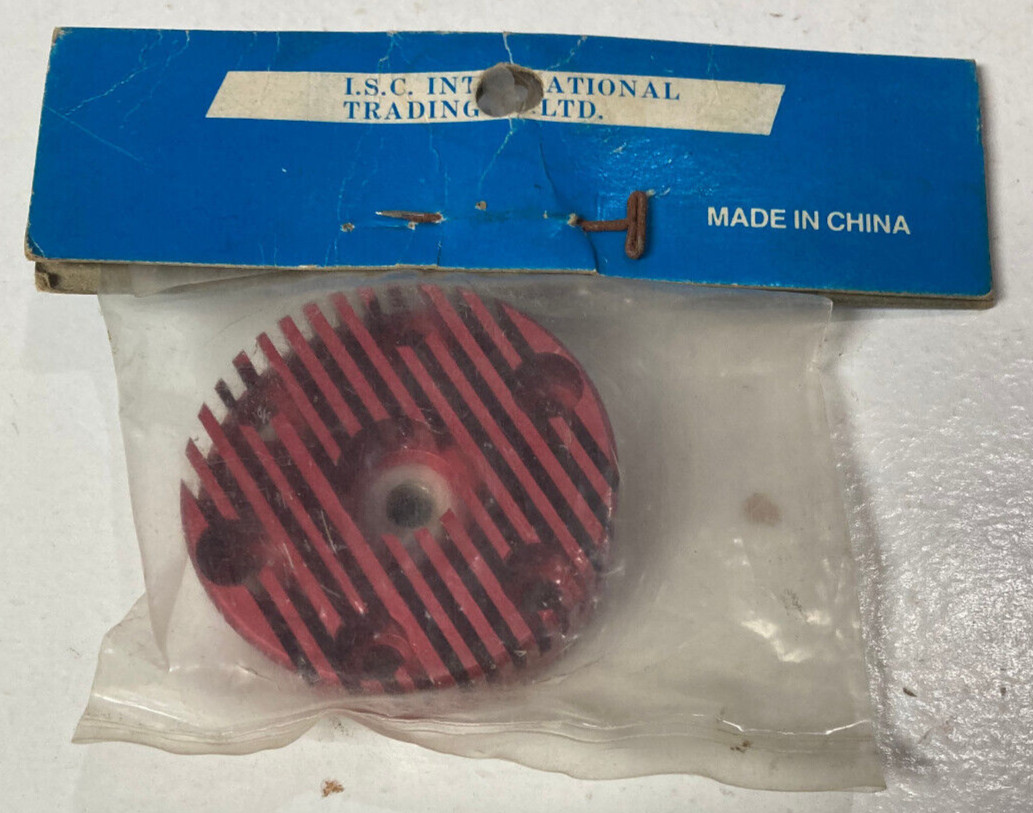 A.S.P. 91 Red Cylinder Head 91144 Round Vintage RC Radio Control Part NEW