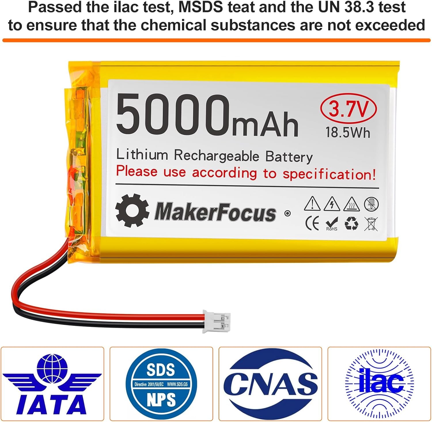 2×7.4V 5000mAh RadioMaster Li-ion Battery for TX16S Radio Transmitter Controller