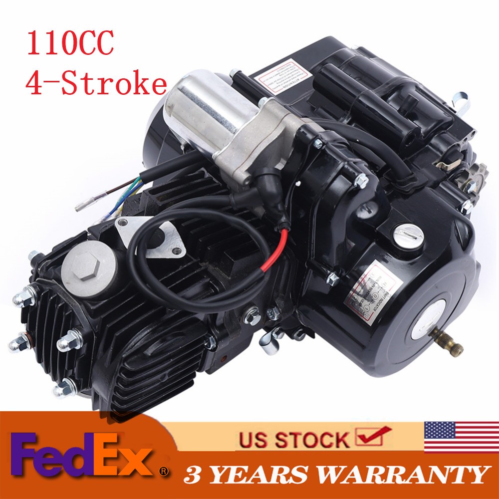 125cc 4stroke ATV Engine Motor Semi-Auto w/Reverse Electric Start Fit GO Karts!