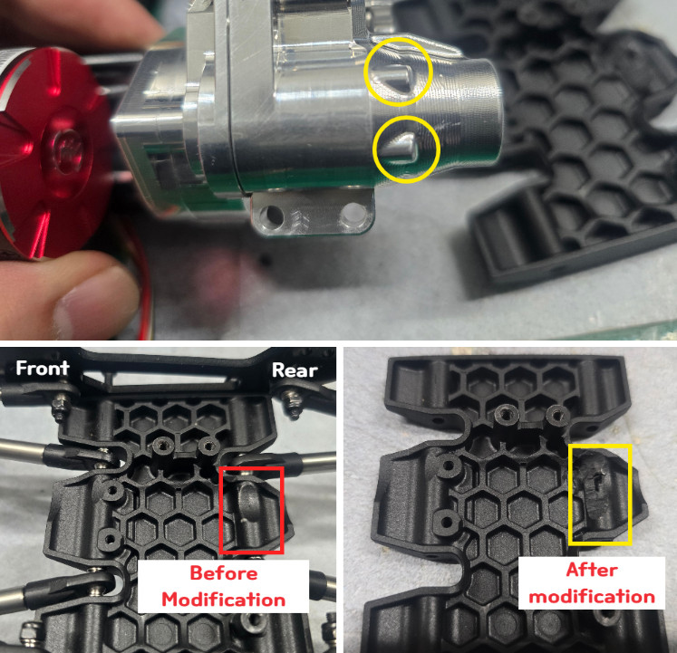 H-TECH RC CNC Aluminum Transmission Housing Full Set For Vanquish VFD