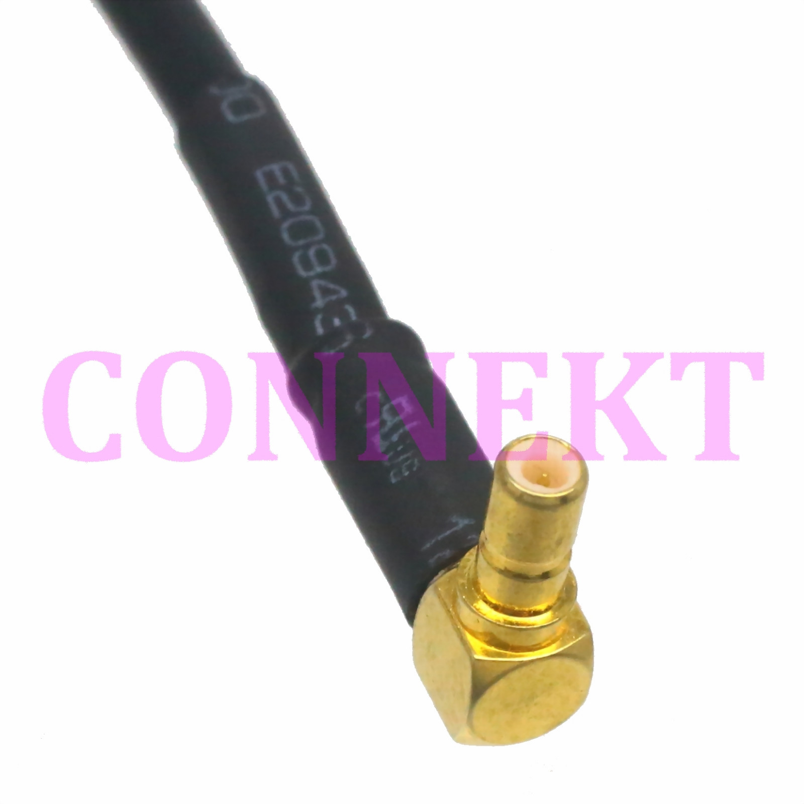 CRC9 male right angle to SSMB male plug RA RG174 cable jumper pigtail 3G modem