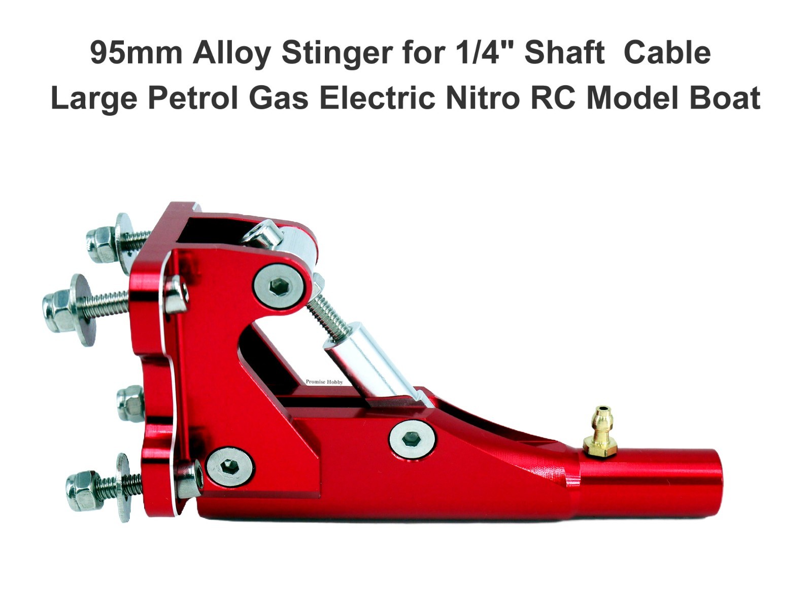 95mm Alloy CNC Adjustable Stinger Drive 1/4″ Flex Shaft Cable for RC Model Boat