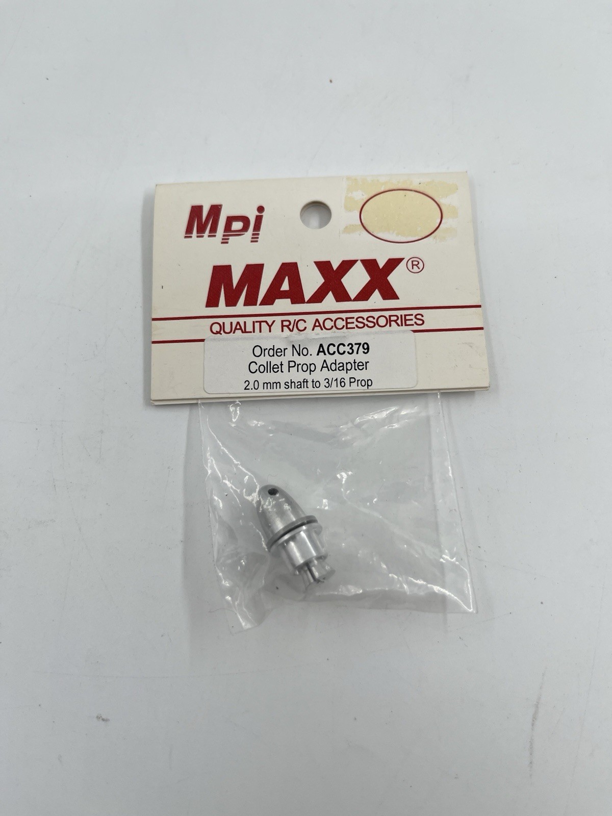 MAXX Products Mpi ACC379 Prop Adapter,Collet, RC Airplane 2.0MM – 3/16 Prop NOS