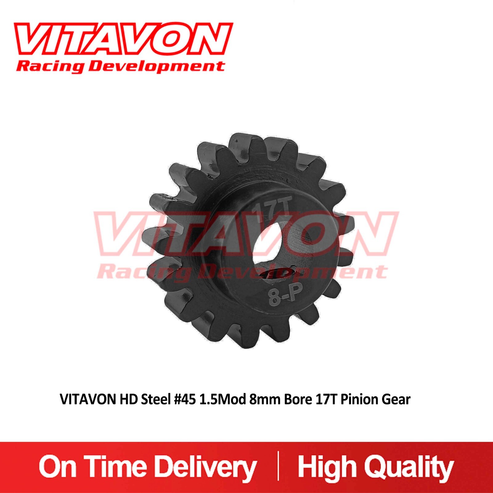 VITAVON HD #45 Pinion Gear 1.5Mod 8mm Bore For X-MAXX/DBXL/5B