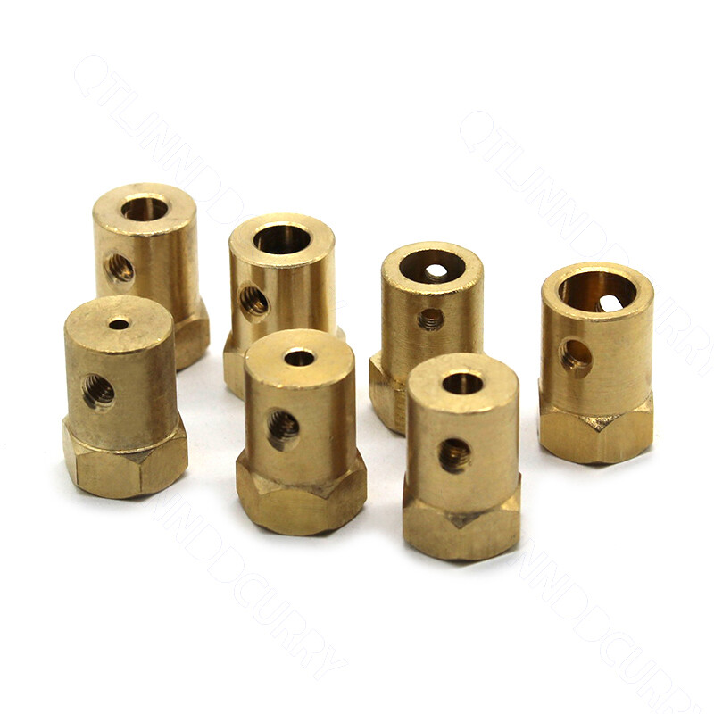 2mm-8mm 45# Steel/Brass Hex Motor Shaft Coupling Joint Coupler For RC Model DIY