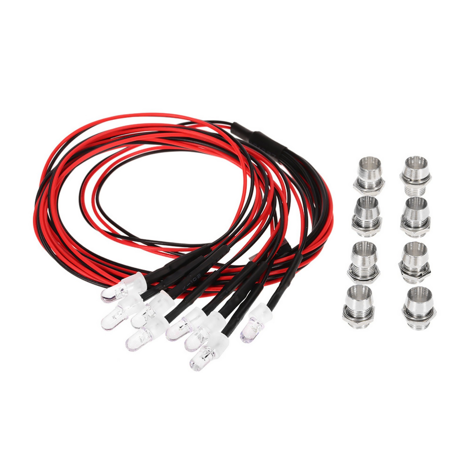 8PCS LED Light For Traxxas Tamiya HSP HPI RC Axial SCX10 D90 1:8 1:10 RC Car