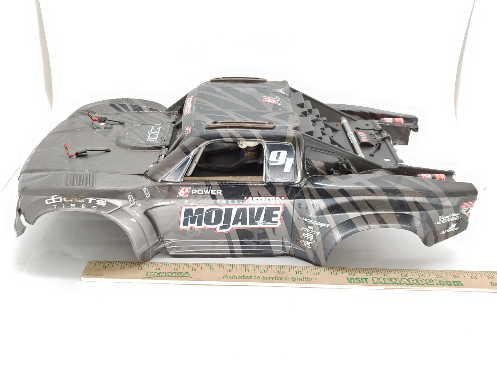 *2-PACK* BASHED Arrma Mojave BLX / EXB 1/7 Trophy Truck Body TWO BODIES !USED!