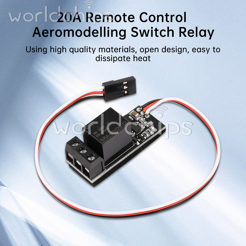 20A RC Model Relay PWM Receiver Control Switch for Water Pump Light FPV Camera
