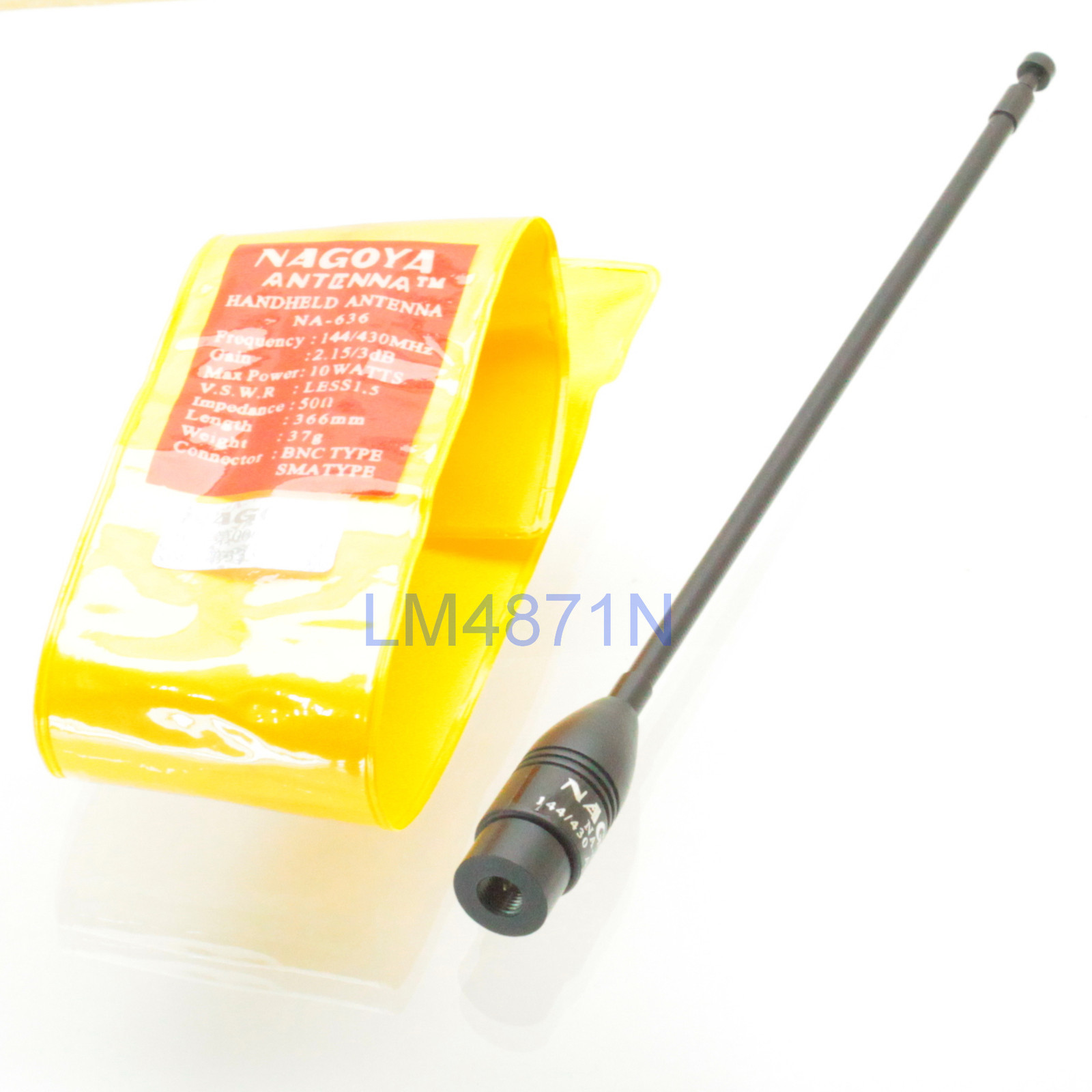 Nagoya NA-636 SMA male UHF VHF Dual Band 144/430MHz Antenna Handheld for radio