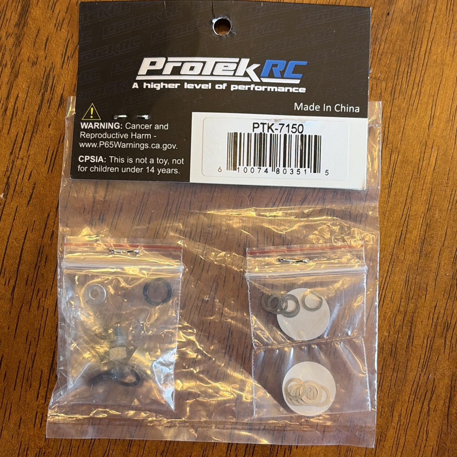 ProTek RC 1/8 Scale Flywheel Nut, Collet & Shim KitPart#: PTK-7150