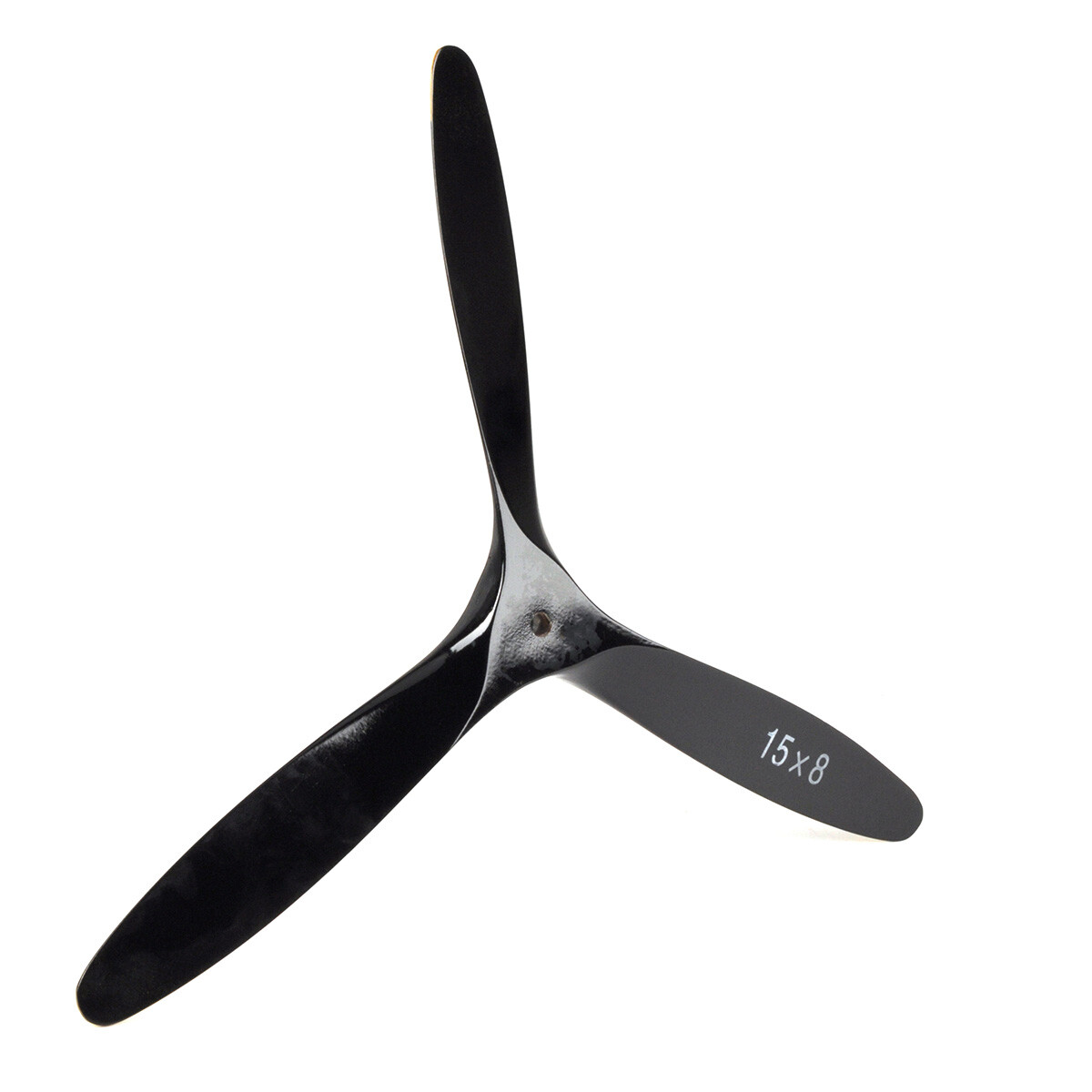 3 Blade 15*8inch Black +Yellow Propeller RC Plane Air-moder CW Beech Wooden Prop