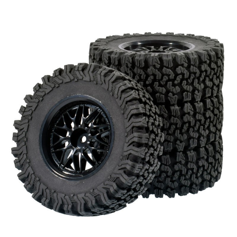 1.9 Rubber Tire Wheel Tyres for 1/10 RC Crawler Car Traxxas TRX4 LC70 D90 Axial