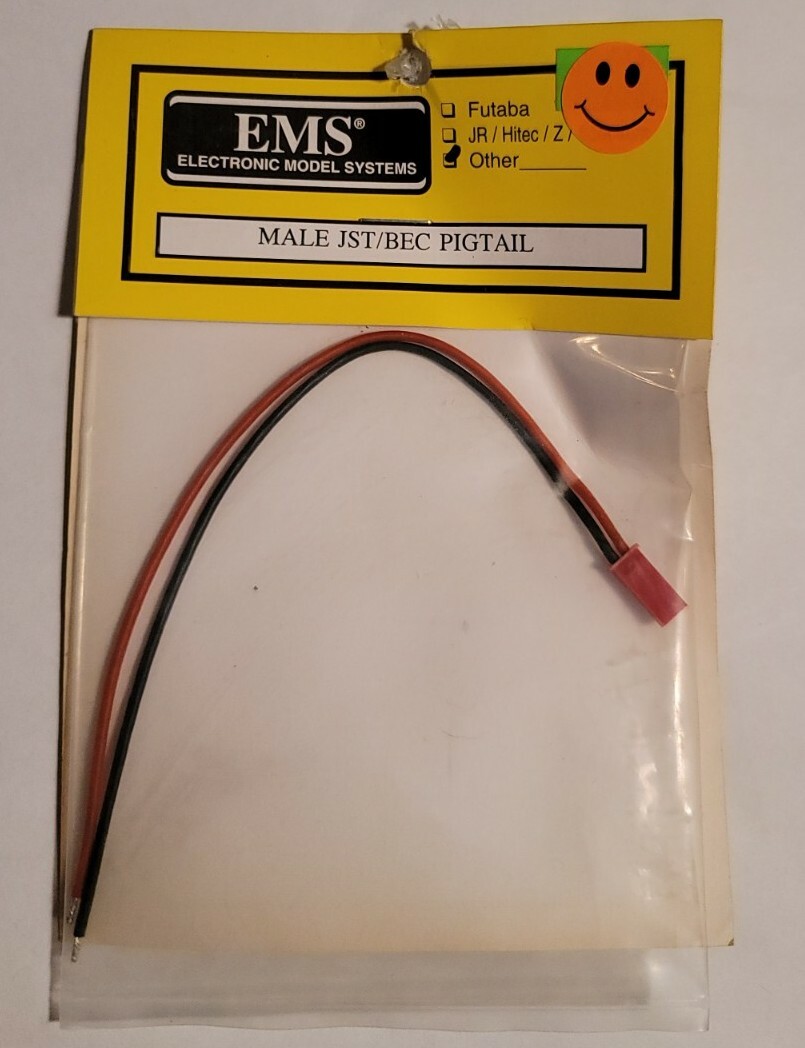 EMS Male JST BEC Pigtail Connector Rc Airplane Boat Car Helicopter EMO0154