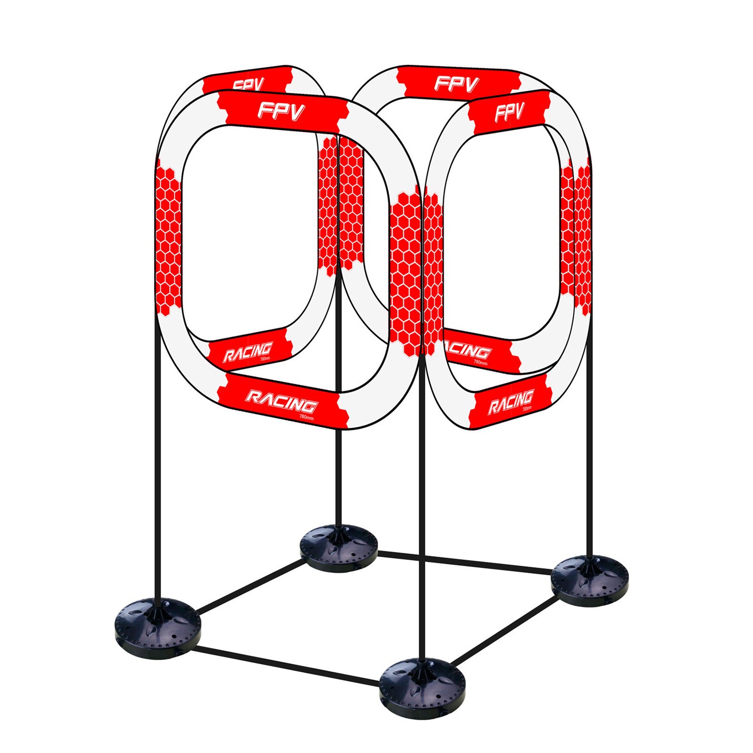LDARC 765mm/780mm Pass Through Race Gate Training Obstacle for FPV RC Drone