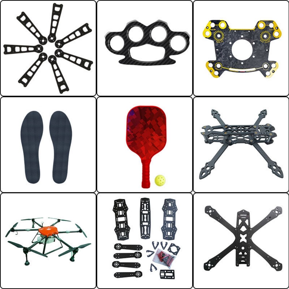 0.5 1 2 3 3.5 4 5 6mm Thick 300x400mm 100% 3K Carbon Fiber Plates For Auto-Parts