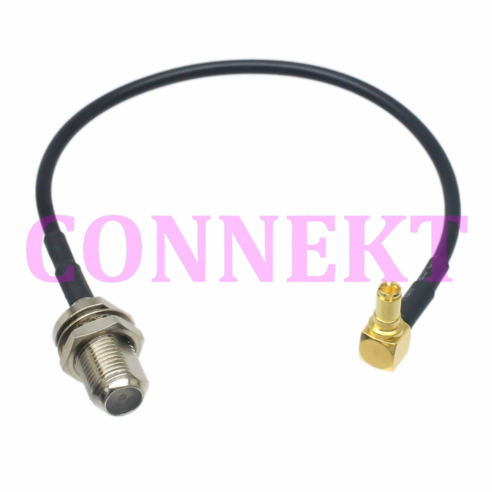 TS9 male right angle to F female jack RG174 cable jumper pigtail 15cm 3G modem