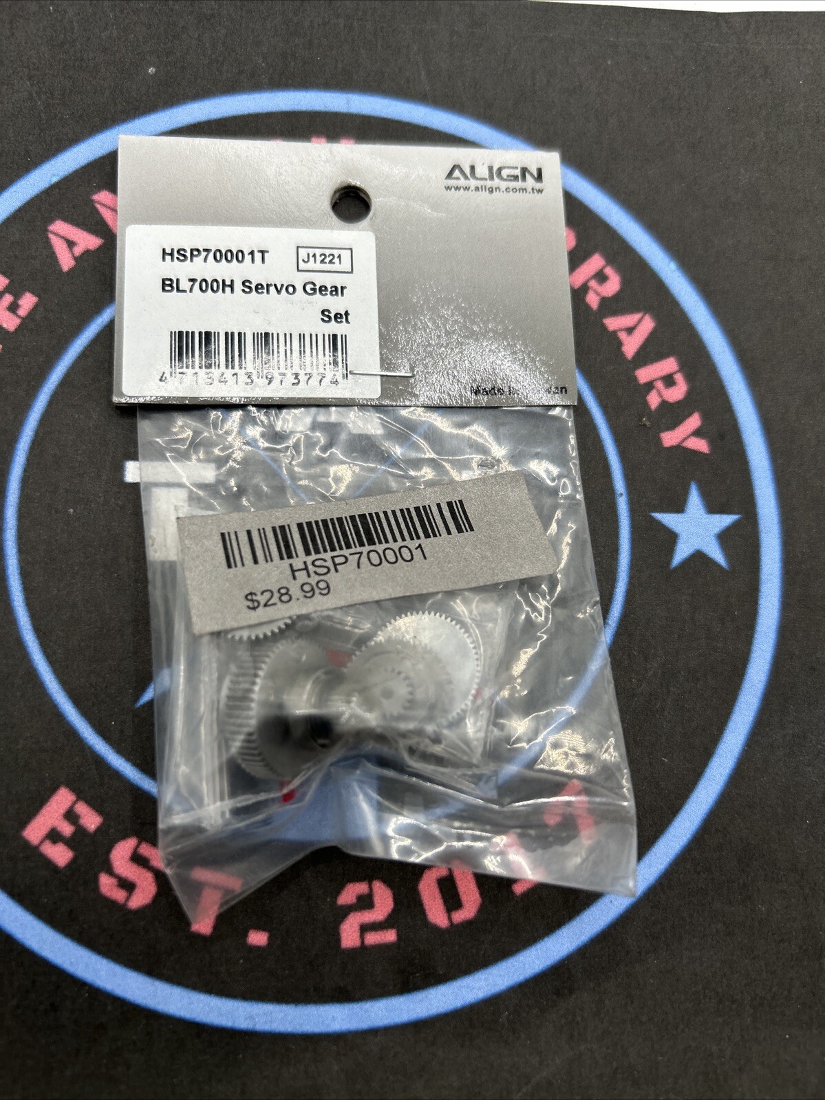 Align. HSP70001T. BL700H Servo Gear Set. J1221
