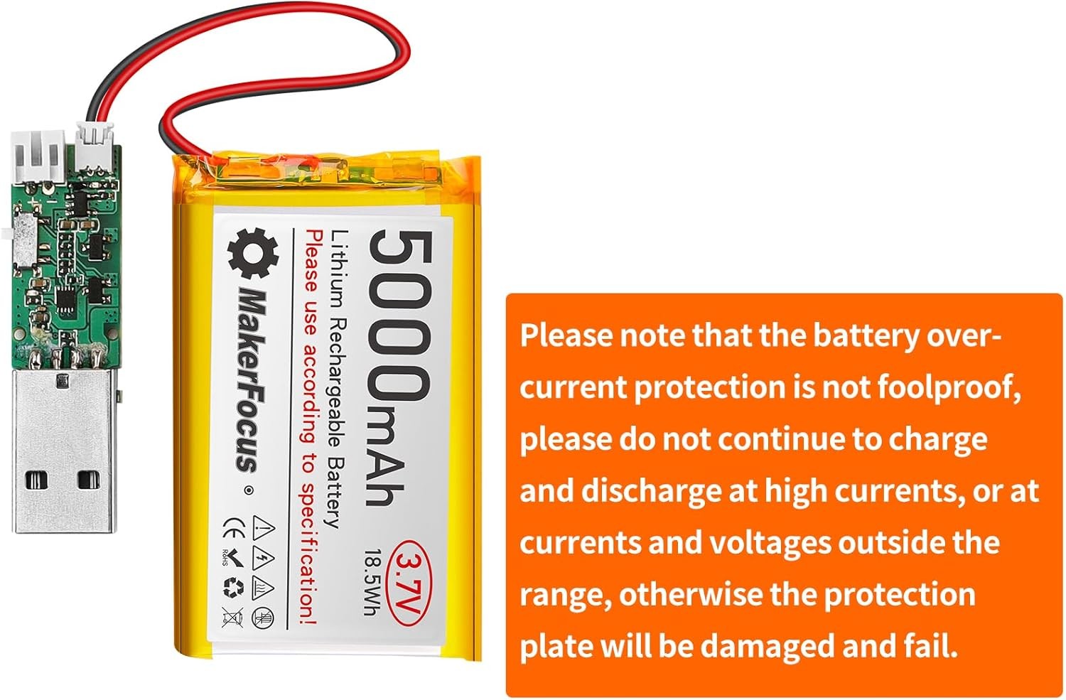 2×7.4V 5000mAh RadioMaster Li-ion Battery for TX16S Radio Transmitter Controller
