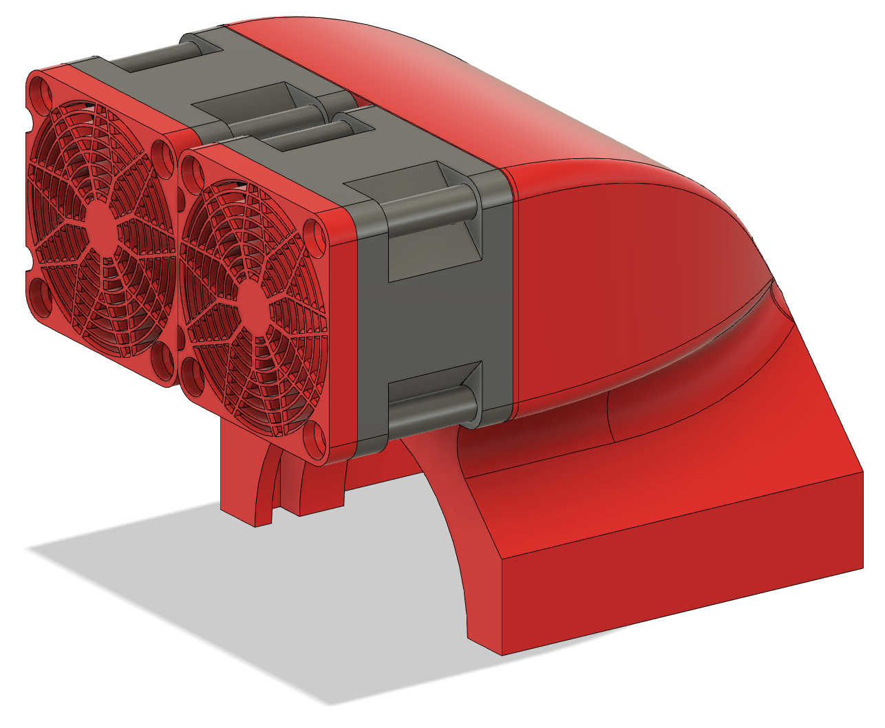 For Traxxas XRT Cooling Supercharger Fan Mount for Dual 40mm fans 56mm motors