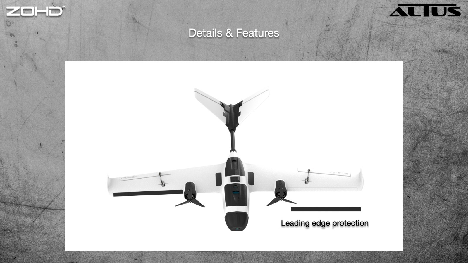 ZOHD Altus 980mm Wingspan Twin Motor V-Tail EPP FPV RC Airplane KIT