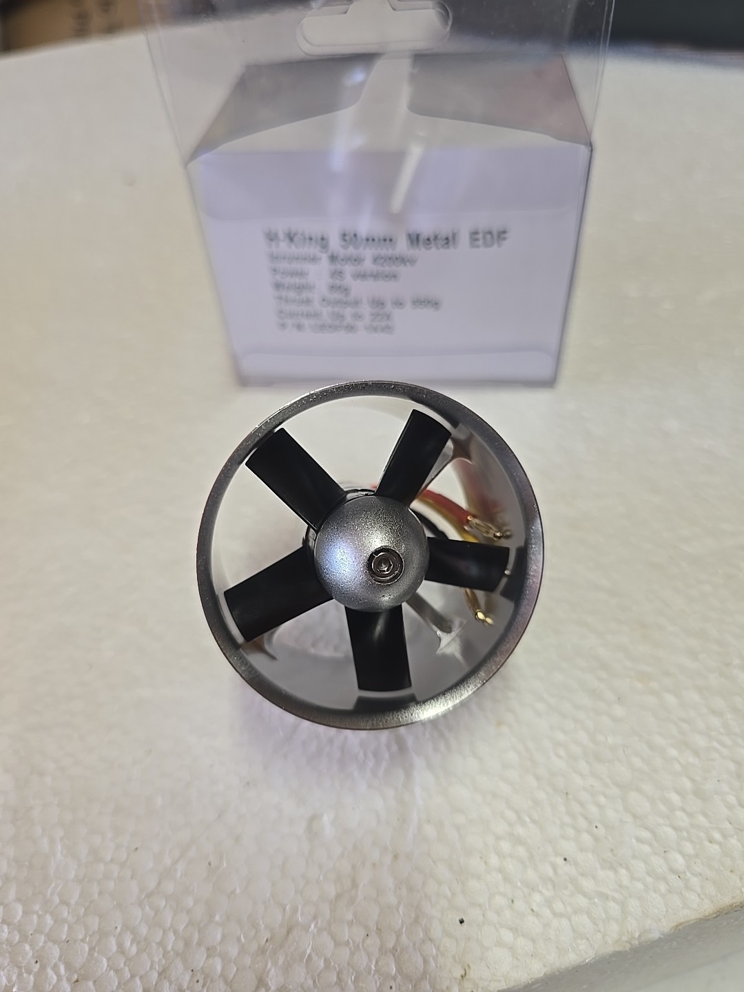 Rare Discontinued 50mm Metal EDF motor for H King Rc Jet kit NOS NIB flite Test