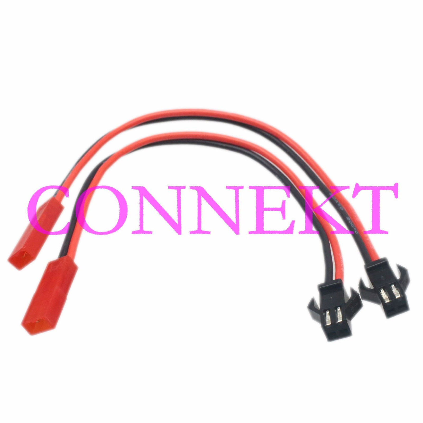 2pcs JST Female to SM Male adapter 20AWG 15CM Wire For RC Battery