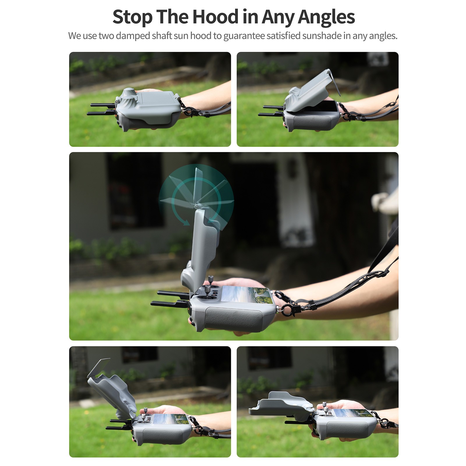 Remote Controller Sun Hood Sunshade Cover Case For DJI Air 3 Mini 3 Pro RC 2.