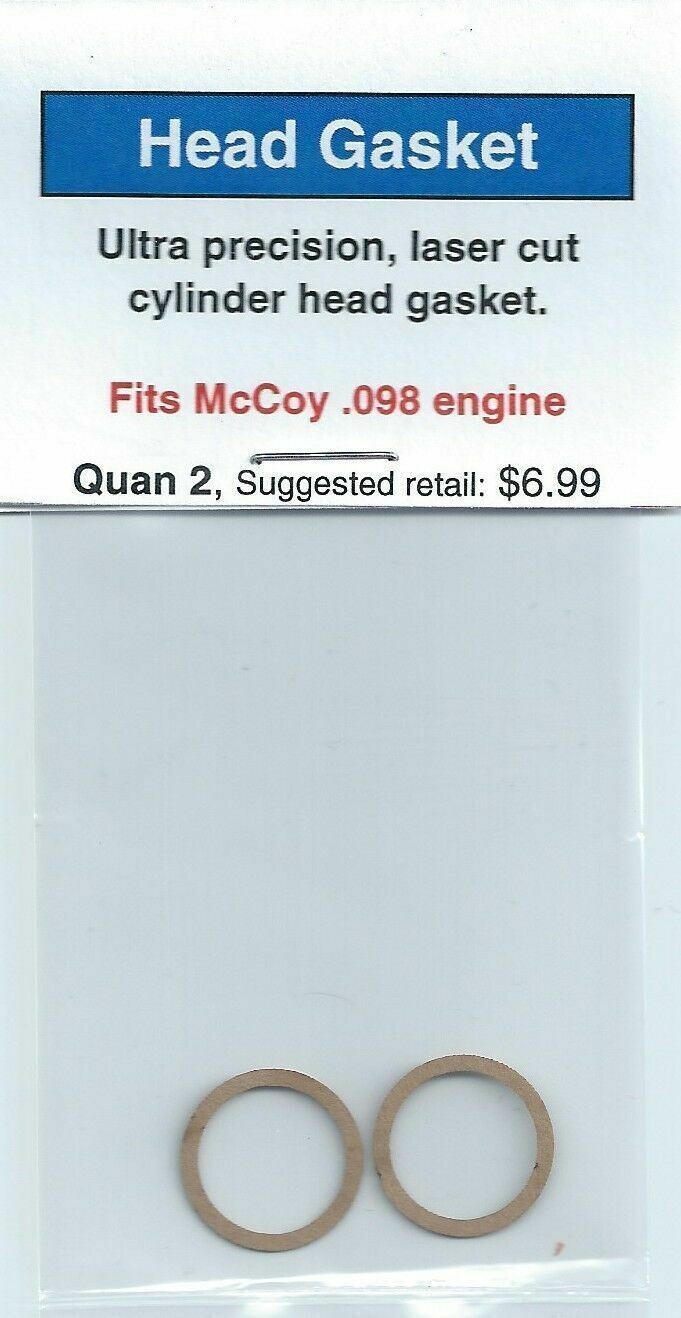McCoy .098 Cylinder Head Gasket 2 Pack NIP