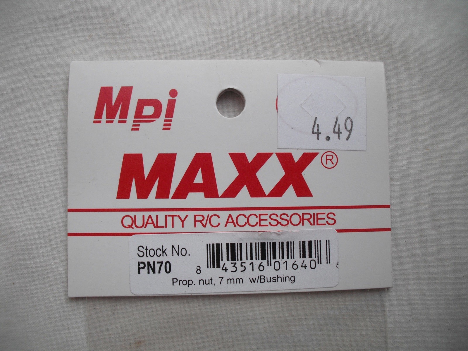 Lot of 3 Maxx Products Mpi PN70, Prop. Nut, 7 mm, Bushing, RC R/C Plane Airplane