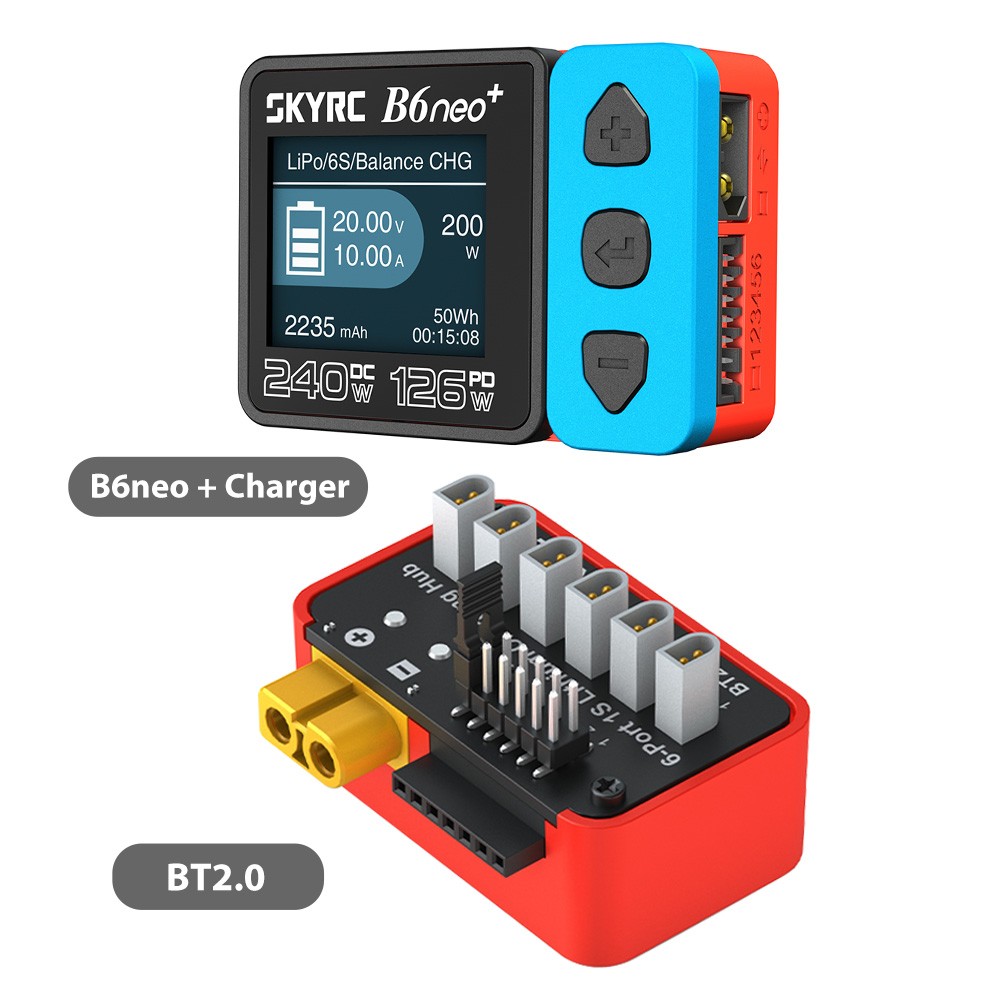 SKYRC Lipo Battery Charging Hub OSH 6-Port For B6neo B6ACneo B6neo+ B6neo 2