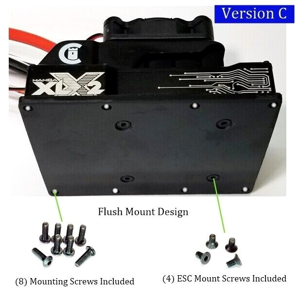 RCP-ESC Mount Plate Castle Creations XLX2 ESC Base Mount Plate 3 Versions