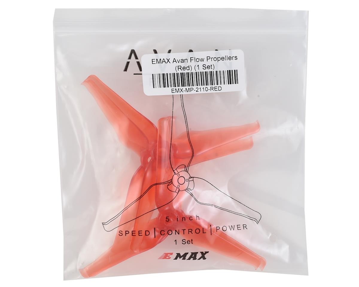 EMAX 5″ Avan Flow Propellers (Red) (1 Set) [EMX-MP-2110-RED]