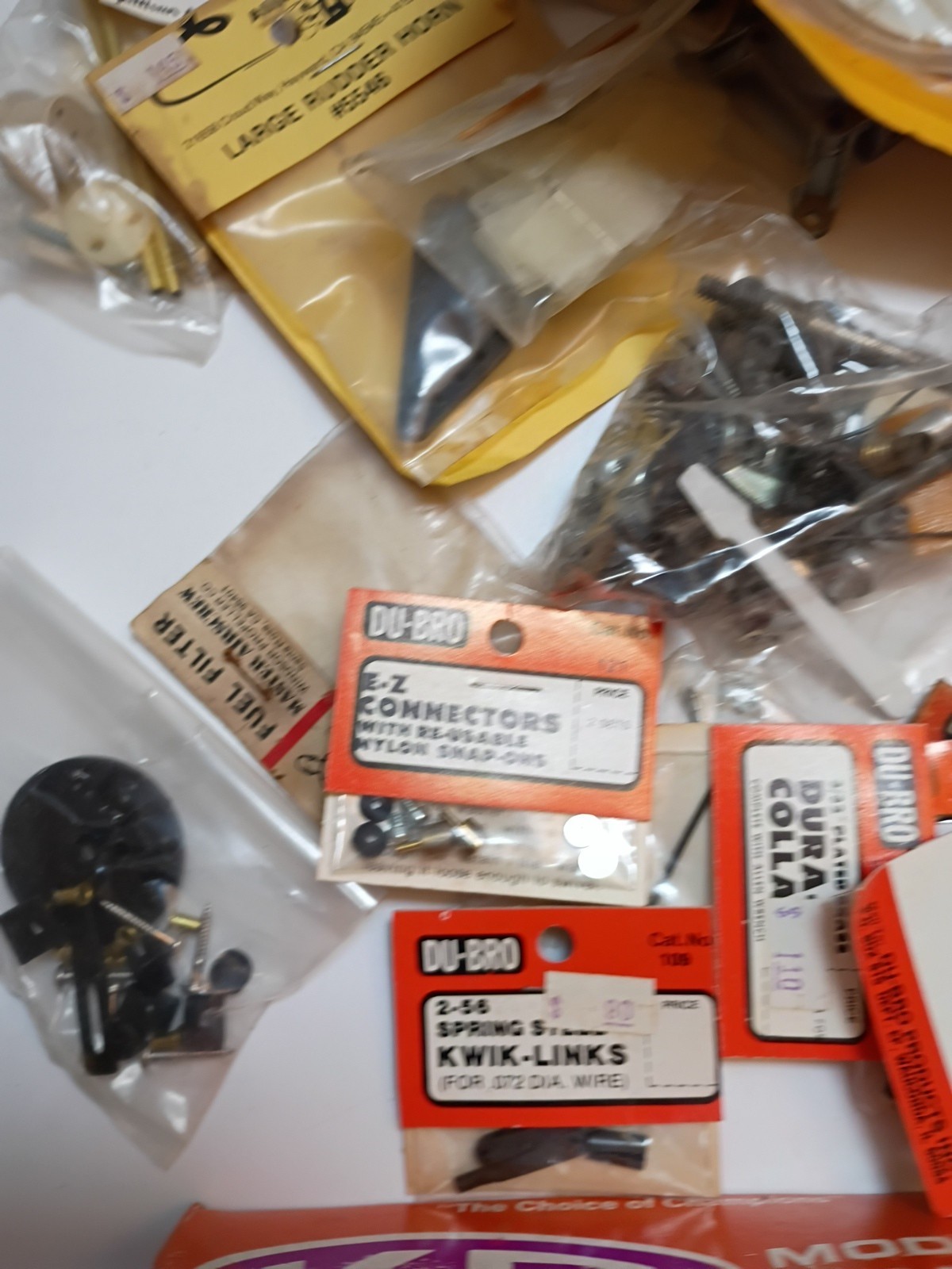 Vintage RC Model Airplane Parts Lot, Du-bro,Ernst,Sig,pylon,Granite,CB, etc