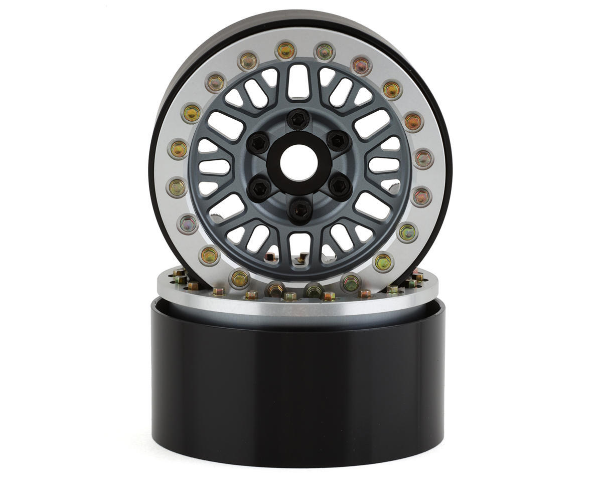 SSD RC Mesh 1.9″ Beadlock Crawler Wheels (Grey) (2) [SSD00544]