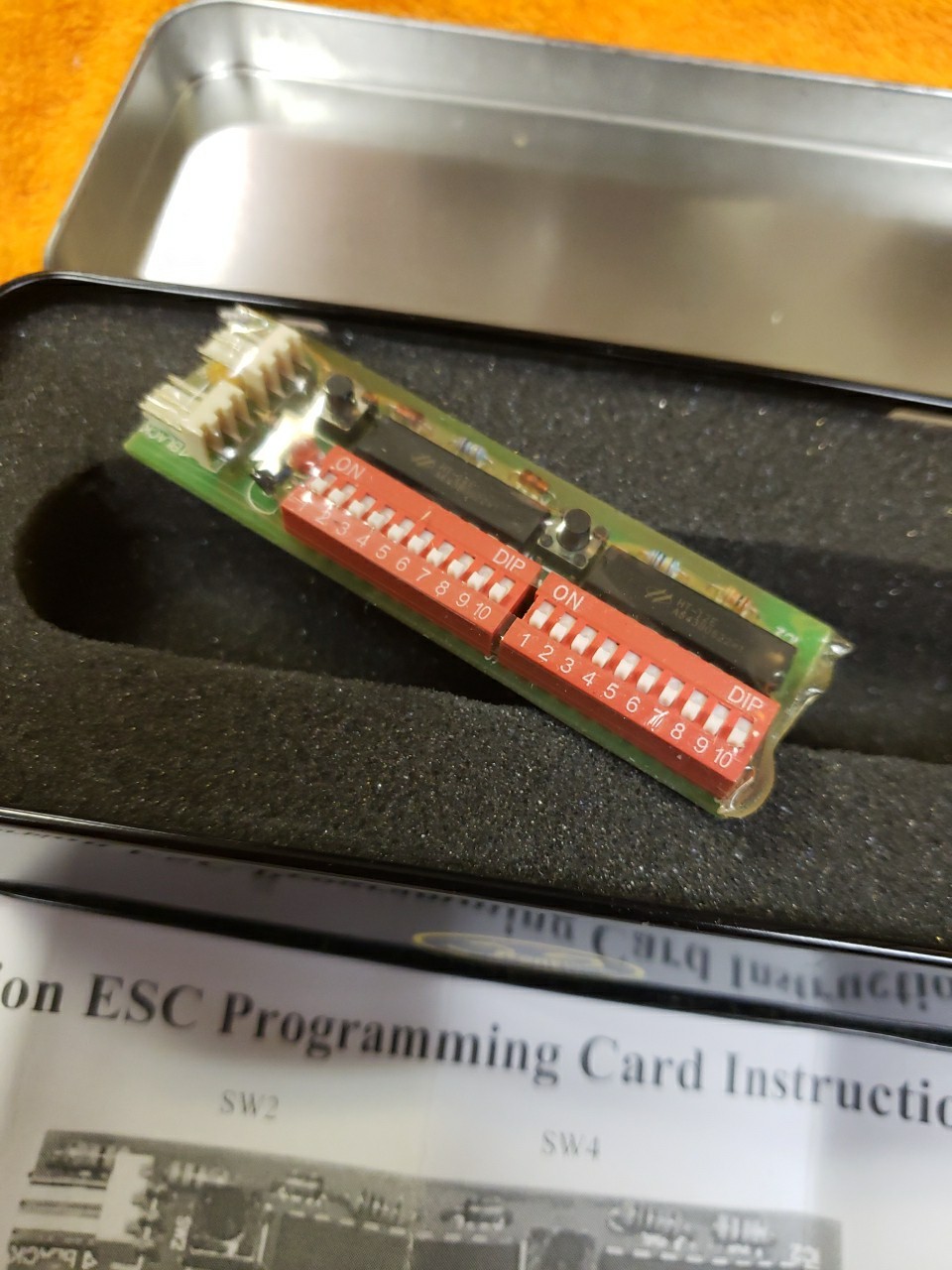 Scorpion ESC Programming Card – New! – JT25