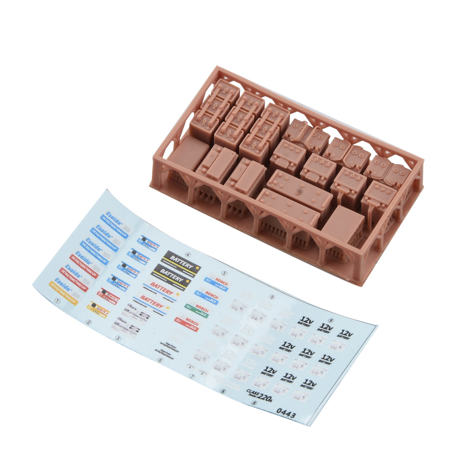 1/35 Resin Modern Battery w/Stickers Sheet Soldier Mannequin Figures Scene Kit