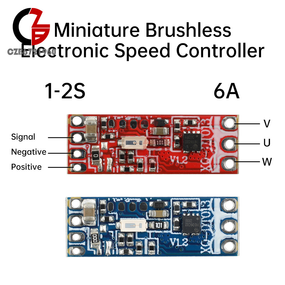 1-2S 6A Micro Brushless ESC Motor Controller Board for 1104 1106 1306 1407 1503