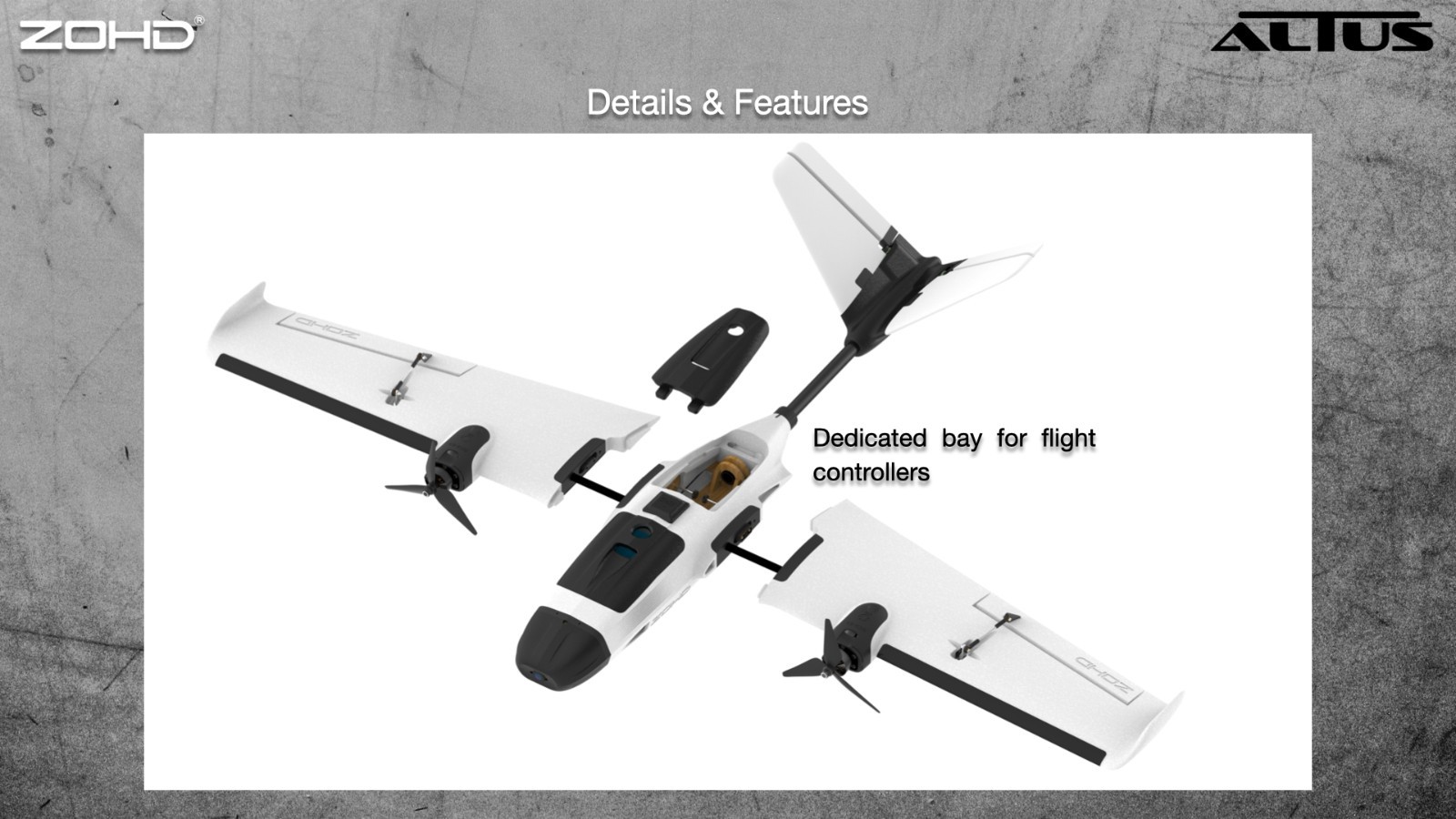 ZOHD Altus 980mm Wingspan Twin Motor V-Tail EPP FPV RC Airplane KIT