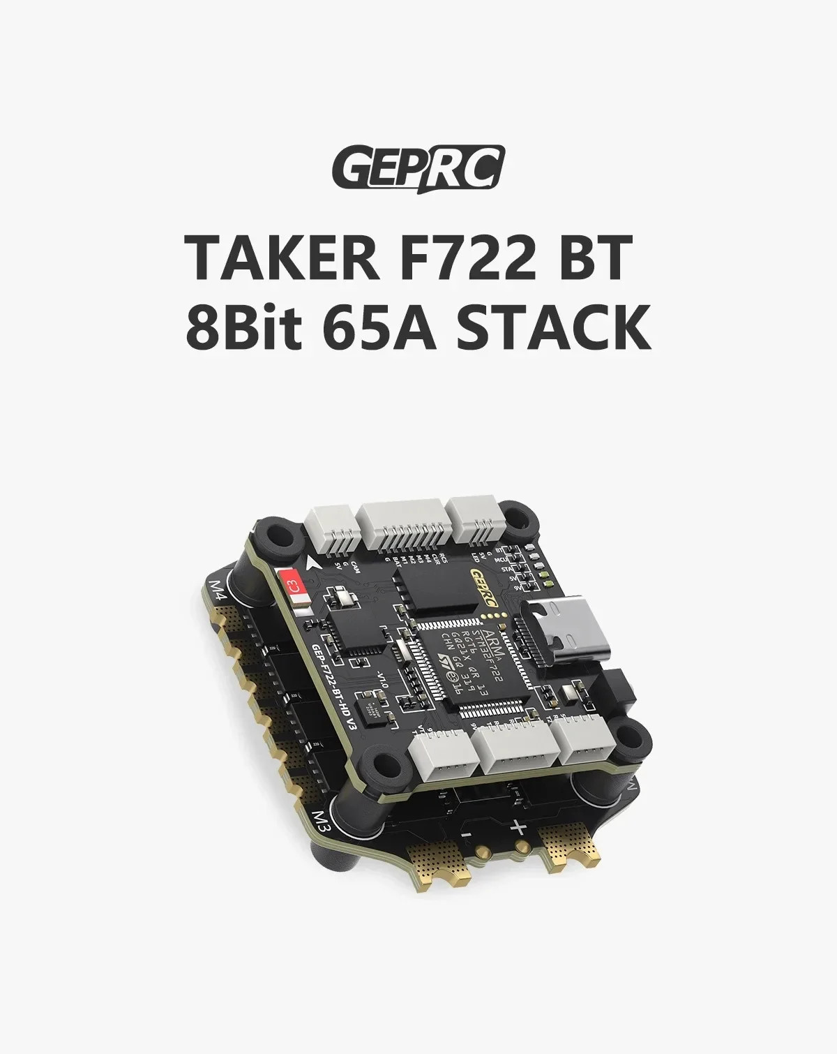 GEPRC TAKER F722 BT 8Bit 65A 60A 50A Stack 4IN1 ESC 512M 32Bit Data Flight